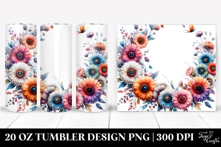 Colorful Horizontal Frame | 20 oz Tumbler example image 1