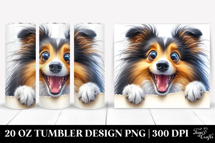 Crazy Looking Shetland Sheepdog | 20 Oz Tumbler