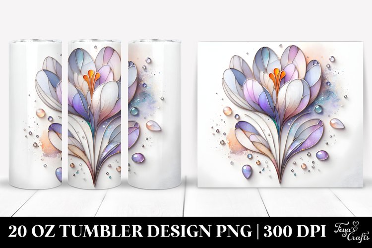 Abstract Crocus | 20 oz Tumbler