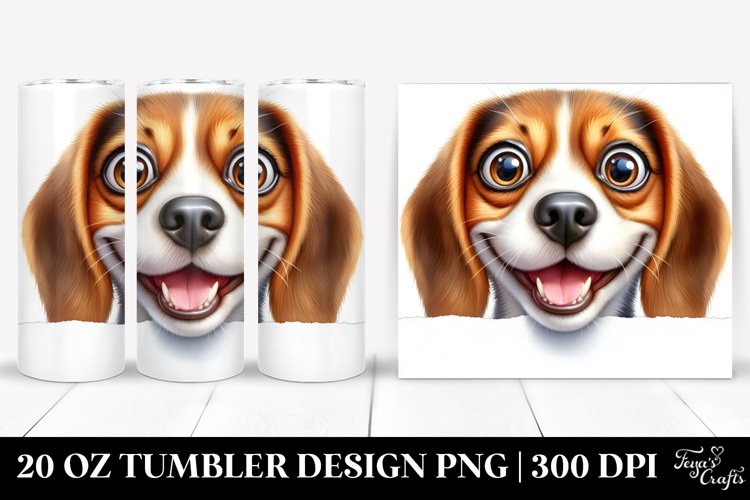 Cute Beagle Smiling | 20 Oz Tumbler