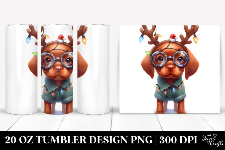 Watercolor Vizsla with Snow Goggles, Transparent PNG example image 1