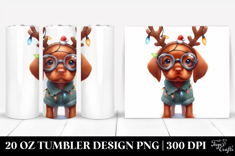 Watercolor Vizsla with Snow Goggles, Transparent PNG