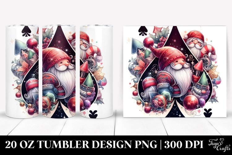 Christmas PNG 20 Oz Tumbler Design example image 1