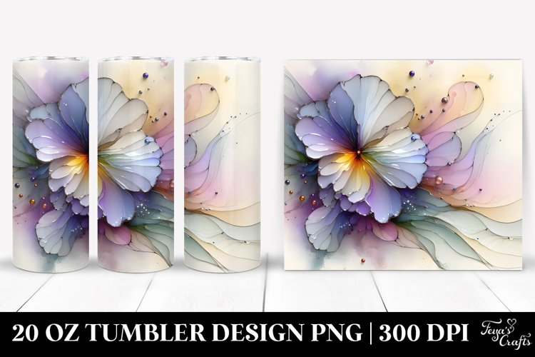 Stained Pansy 20 Oz Tumbler example image 1