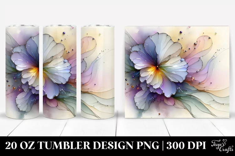 Stained Pansy 20 Oz Tumbler