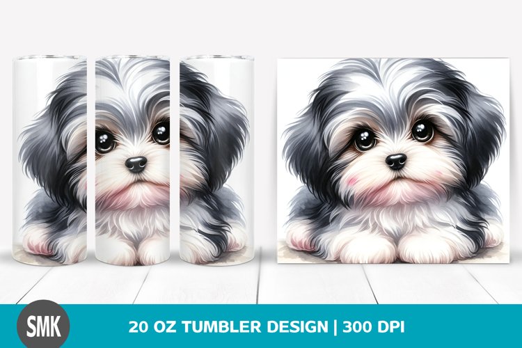Watercolor Baby Havanese Tumbler