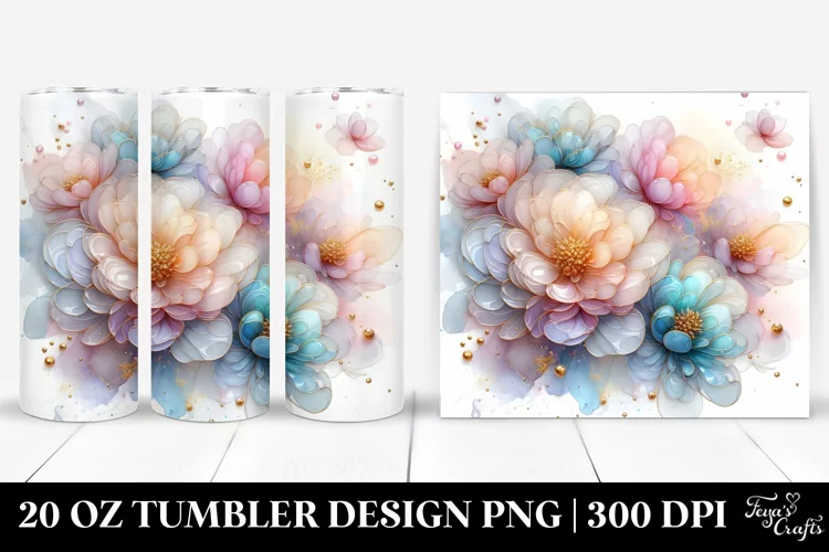 Glossy Peonies, High-Quality 20 Oz Tumbler