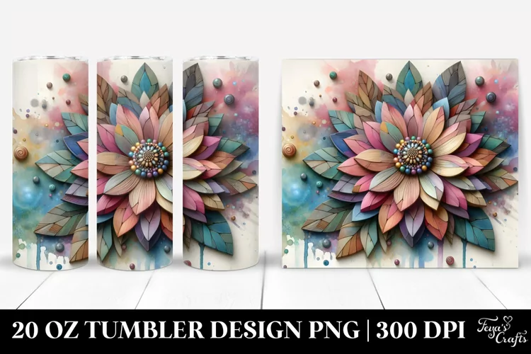 Glossy Zinnia, High-Resolution 20 Oz Tumbler