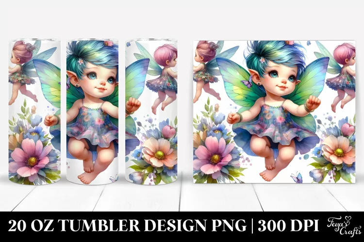 Baby Fairy with Cool Haircut 20 Oz Tumbler