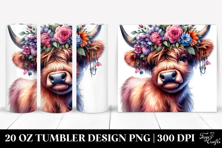 Baby Highlandcow with Cool Haircut 20 Oz Tumbler
