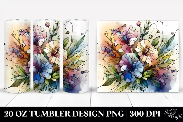 Stained Sweet Pea, Transparent 20 Oz Tumbler