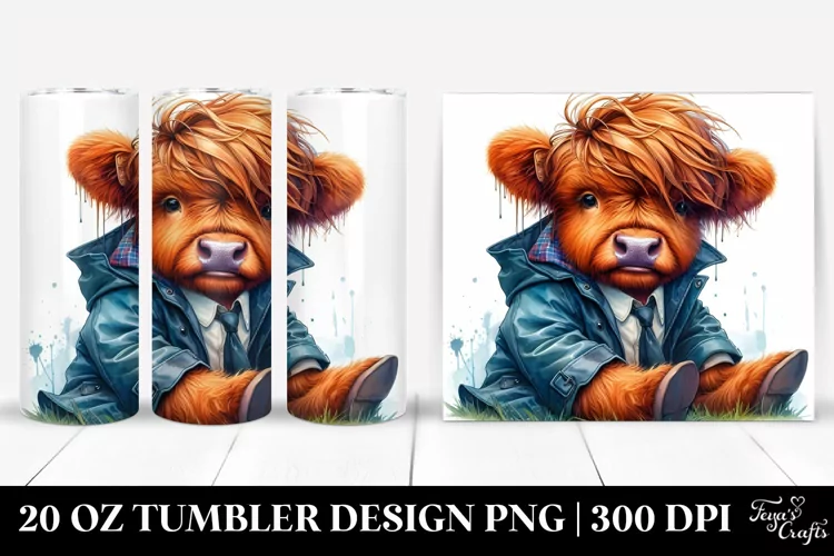 Baby Highlandcow Modest, High-Res 20 Oz Tumbler