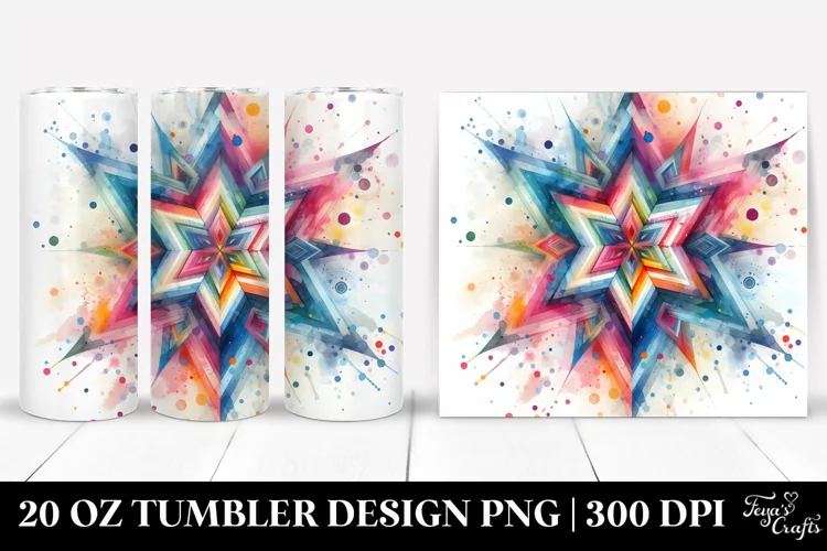 Colorful Pastel Star Abstract | 20 Oz Tumbler