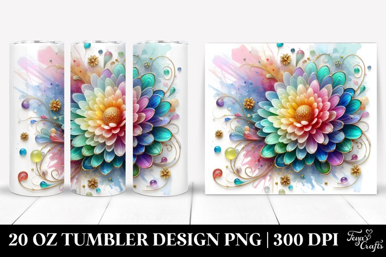 Colorful Chrysanthemum | 20 Oz Tumbler