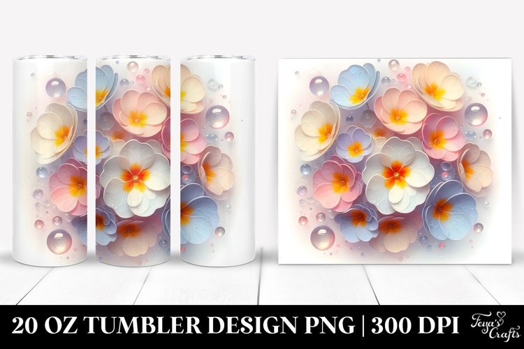 Shiny Primrose 20 Oz Tumbler example image 1