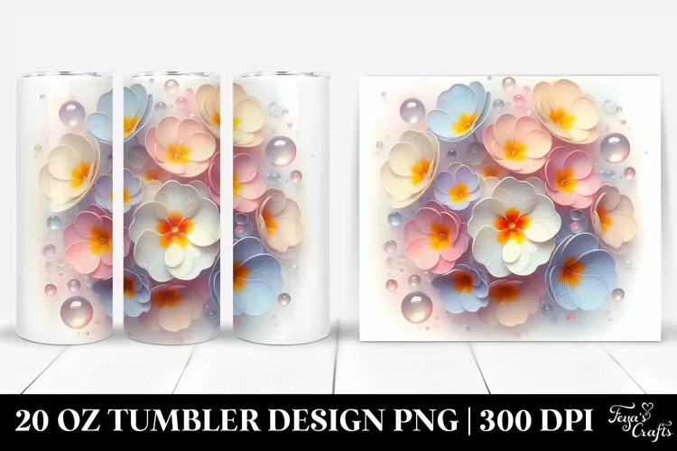 Shiny Primrose 20 Oz Tumbler