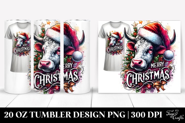 Christmas PNG 20 Oz Tumbler Design