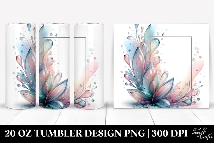 Shiny Stained Snowdrop 20 Oz Tumbler example image 1