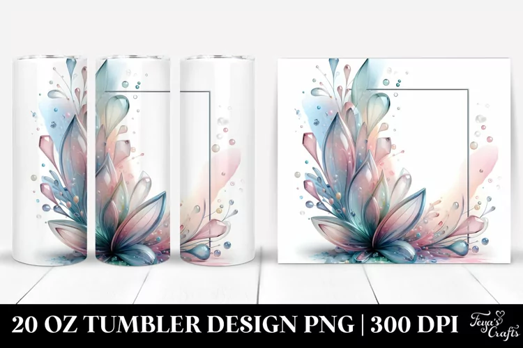 Shiny Stained Snowdrop 20 Oz Tumbler