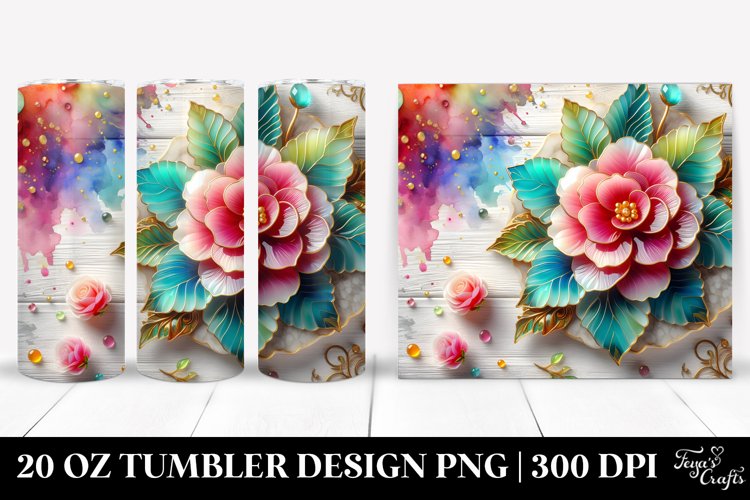 Colorful Begonia | 20 Oz Tumbler example image 1