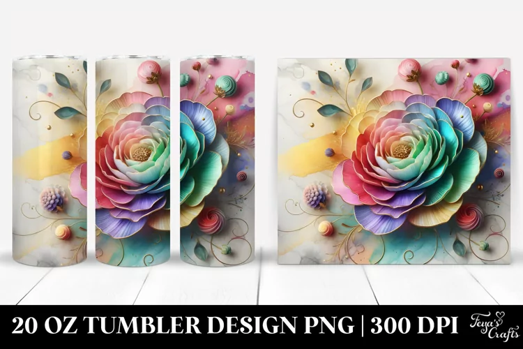Colorful Ranunculus | 20 Oz Tumbler