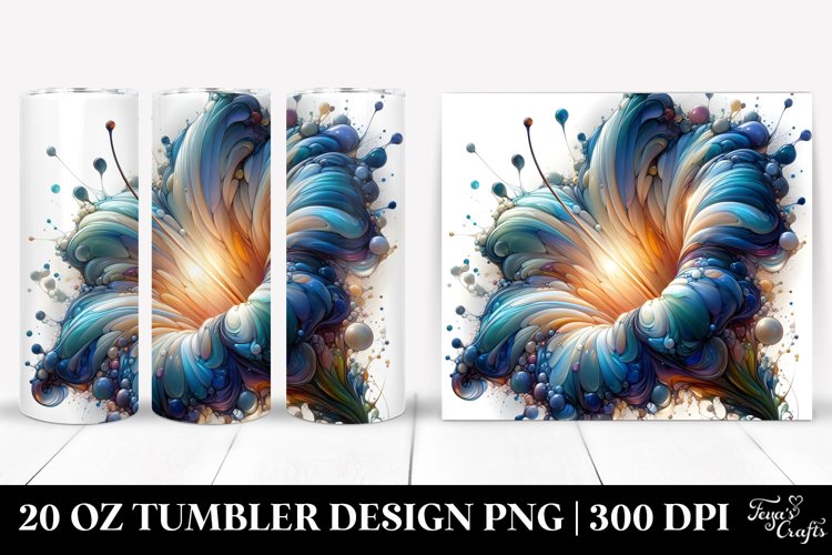 Glossy Morning Glory | 20 Oz Tumbler example image 1