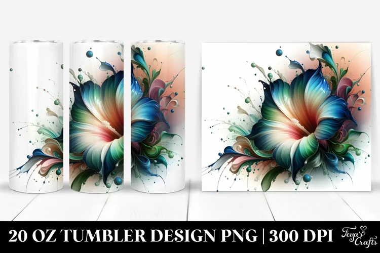 Glossy Morning Glory | 20 Oz Tumbler