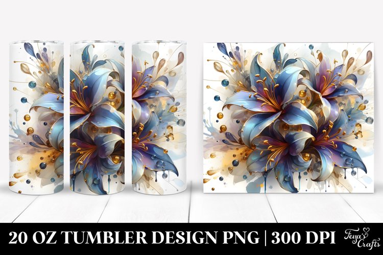 Glossy Lobelia Tumbler example image 1