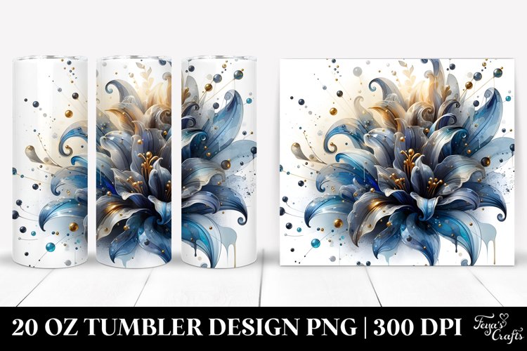 Glossy Lobelia Tumbler example image 1