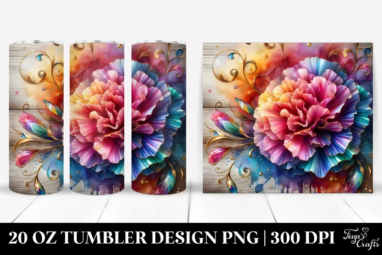 Colorful Carnation | 20 Oz Tumbler