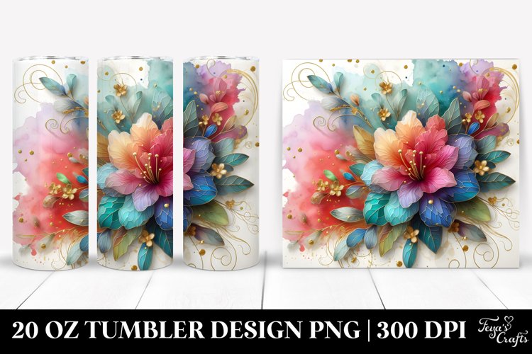 Colorful Rhododendron | 20 Oz Tumbler example image 1