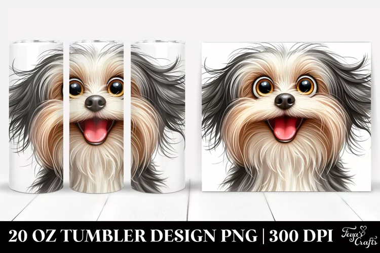 Cute Furry Havanese Dog | 20 Oz Tumbler