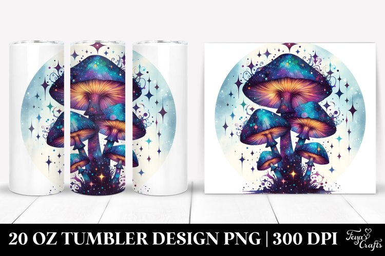 Magical Celestial Mushroom Clipart 20 Oz Tumbler