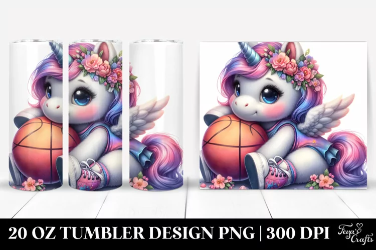 Cute Baby Unicorn Watercolor | 20 Oz Tumbler