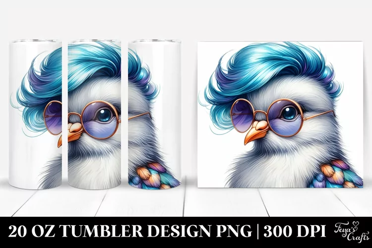 Vibrant Cute Baby Dove Posing 20 Oz Tumbler