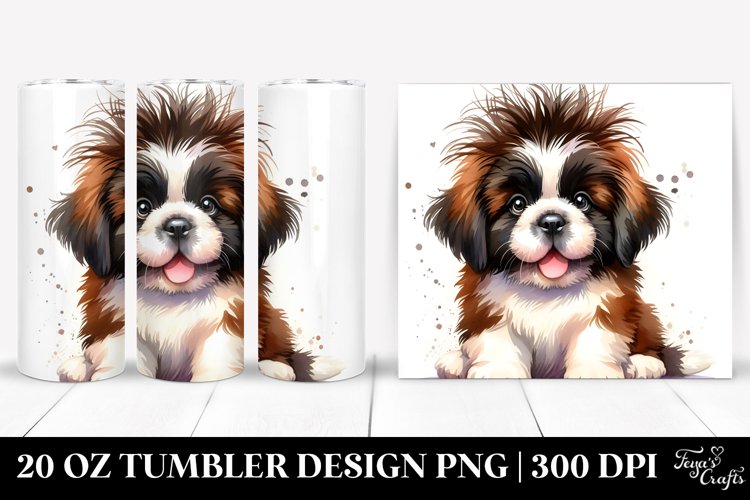 Expressive Saint Bernard | 20 oz Tumbler example image 1