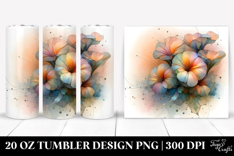 Shiny Nasturtium Flower, 20 Oz Tumbler example image 1