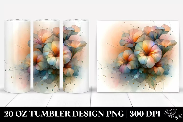 Shiny Nasturtium Flower, 20 Oz Tumbler