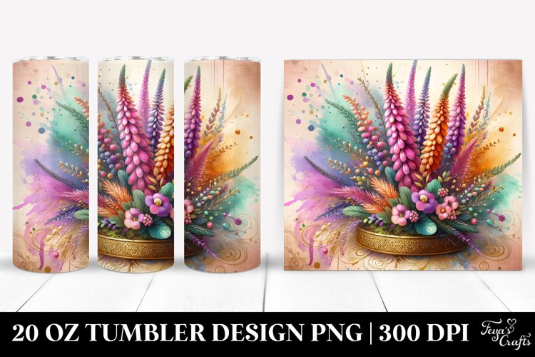 Colorful Wooden Heather | 20 Oz Tumbler example image 1