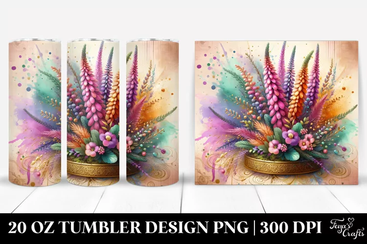 Colorful Wooden Heather | 20 Oz Tumbler
