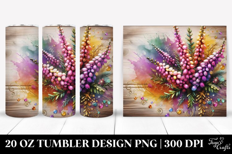 Colorful Wooden Heather | 20 Oz Tumbler example image 1