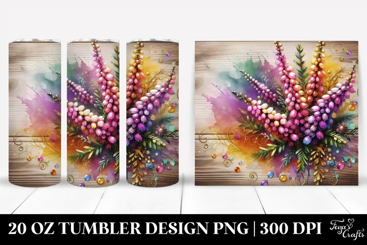 Colorful Wooden Heather | 20 Oz Tumbler