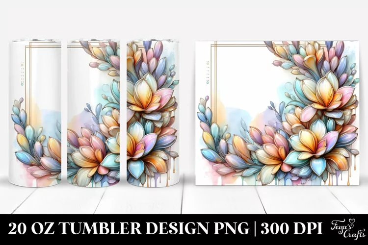 Shiny Freesia Flower, 20 Oz Tumbler