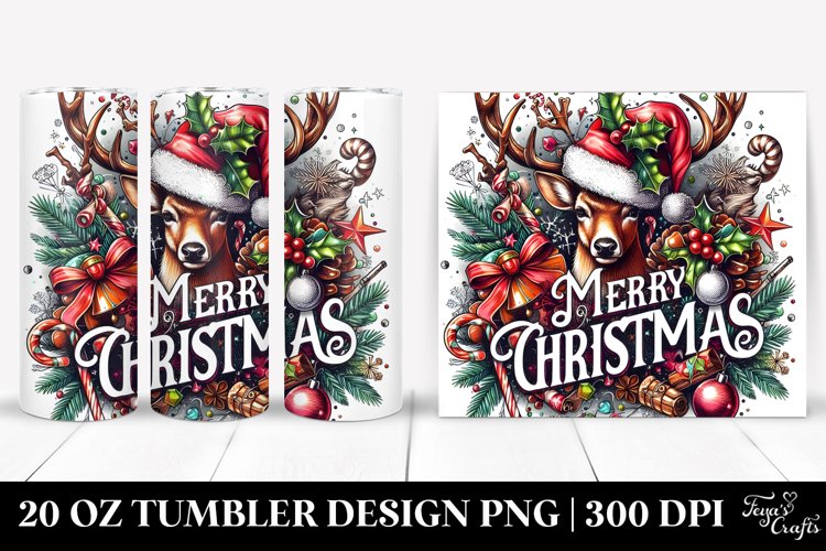 Christmas PNG 20 Oz Tumbler Design