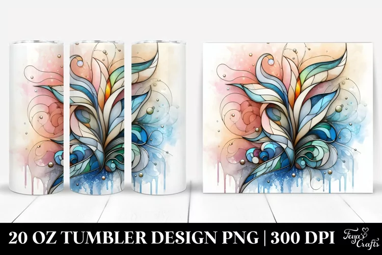 Stained Calla Lily 20 Oz Tumbler