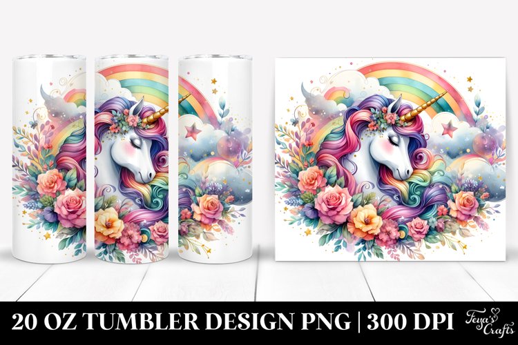 Colorful Unicorn | 20 Oz Tumbler example image 1