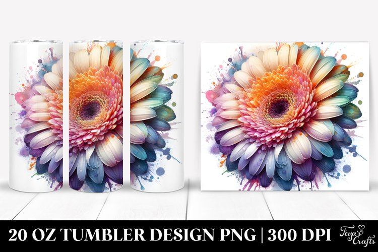Vibrant Pastel Gerbera Tumbler