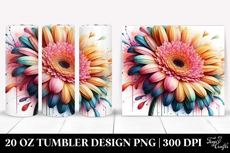 Vibrant Pastel Gerbera Tumbler