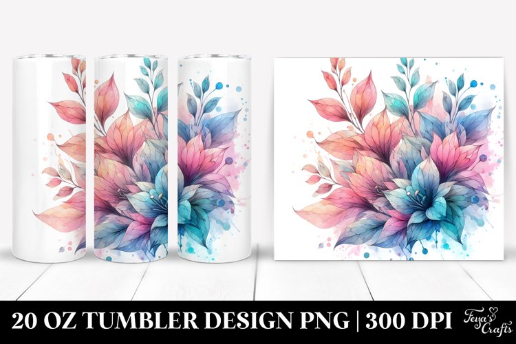 Small Stained Lobelia 20 Oz Tumbler example image 1