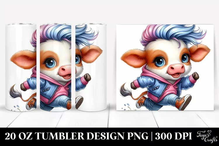 Cool Running Baby Cow 20 Oz Tumbler